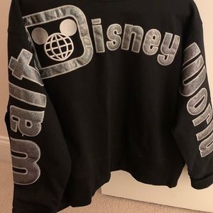 Walt Disney World Parks Sparkly Black Crewneck